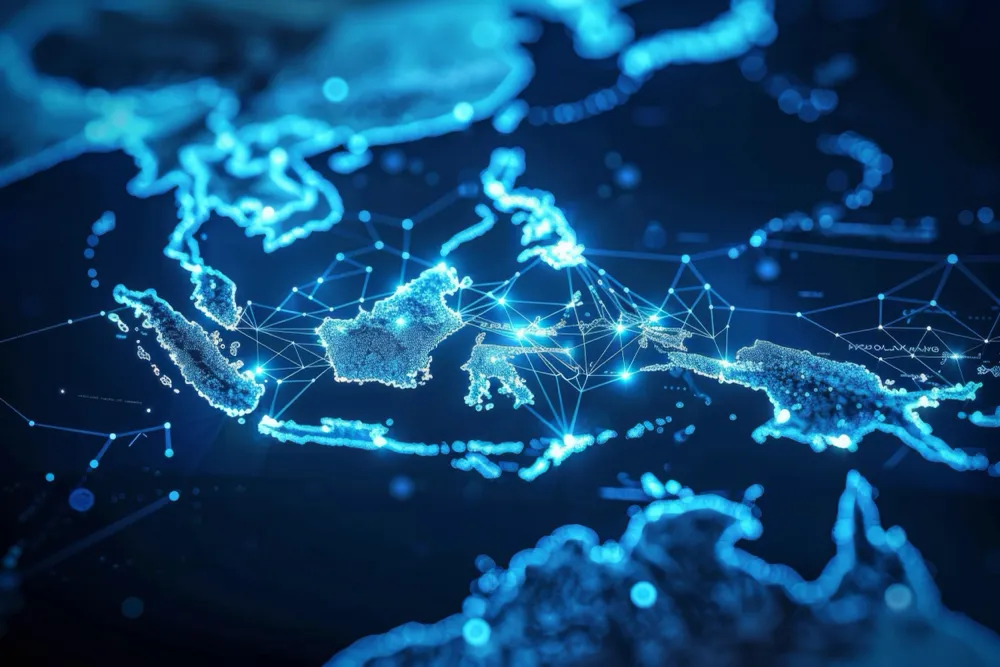 Digital Indonesia mining intelligence network map