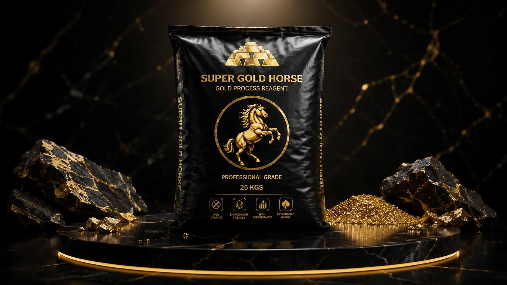 super gold horse