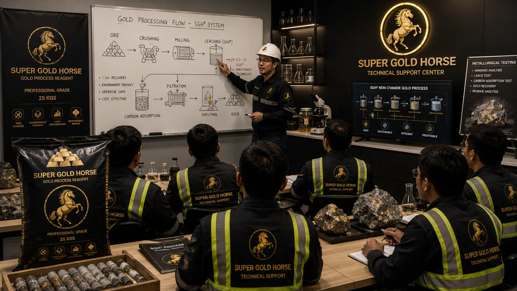 EcoGold technical support and responsible gold processing training